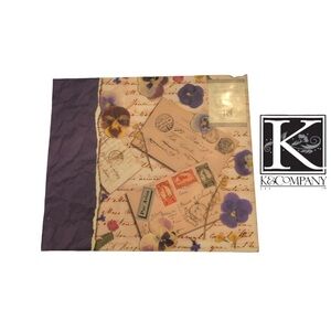 K&Company 6x6 Postbound Scrapbook with 20 Top Loading Pages‎ - NWOT